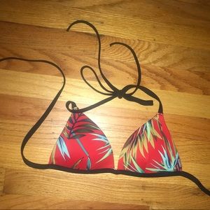 Red and green palm print bikini from PINK!!